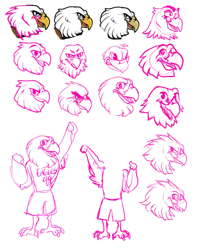 Concepting for Eddy the Eagle